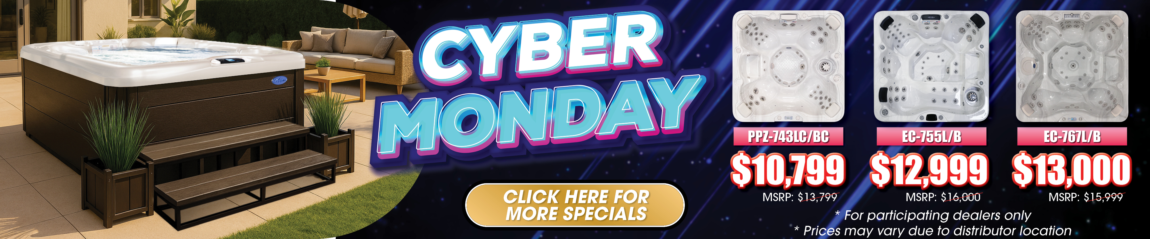 Calspas hot tub being used in a family setting - Westhaven